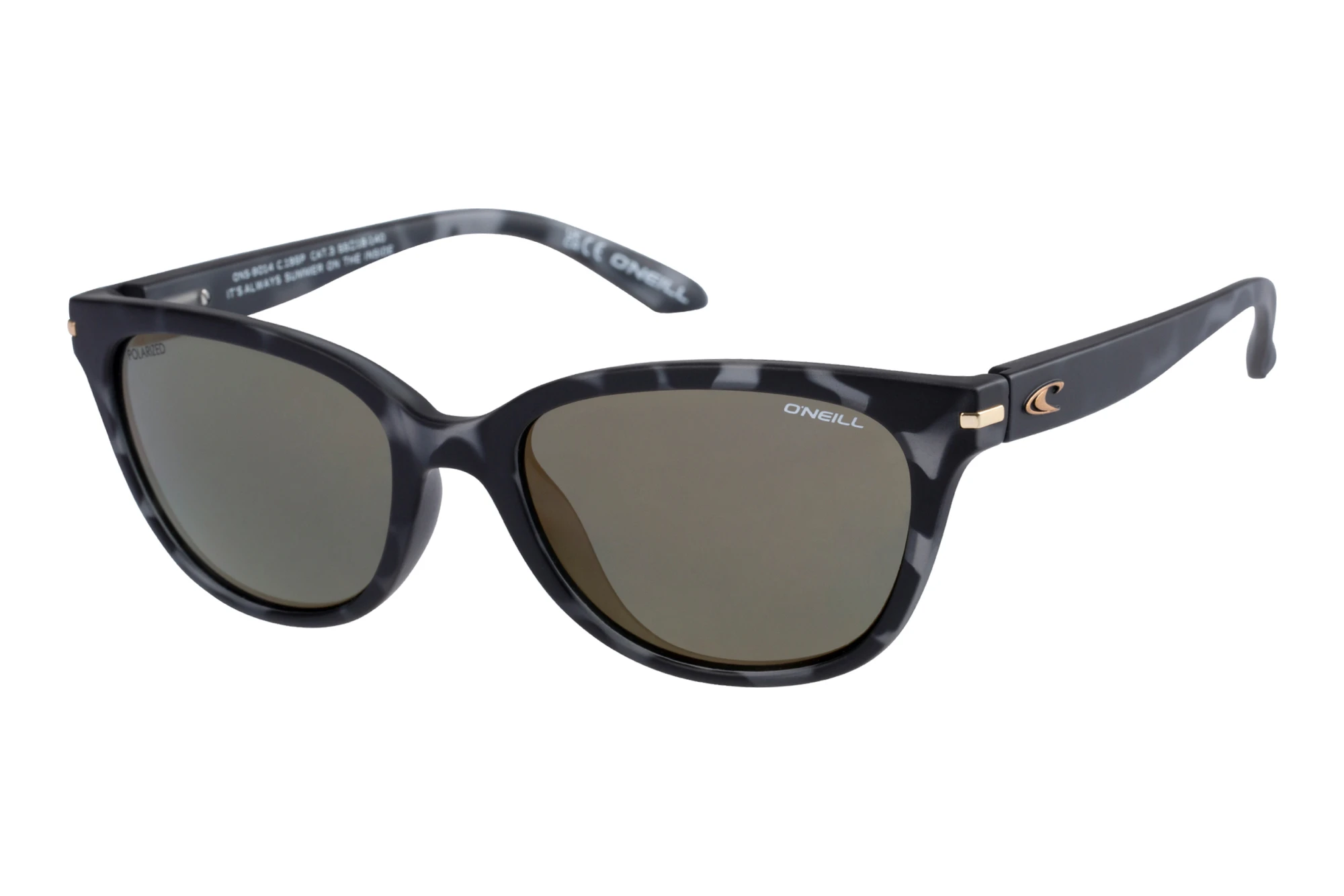 O`Neill   ON 966083 10 gold mirrorgloss black tort